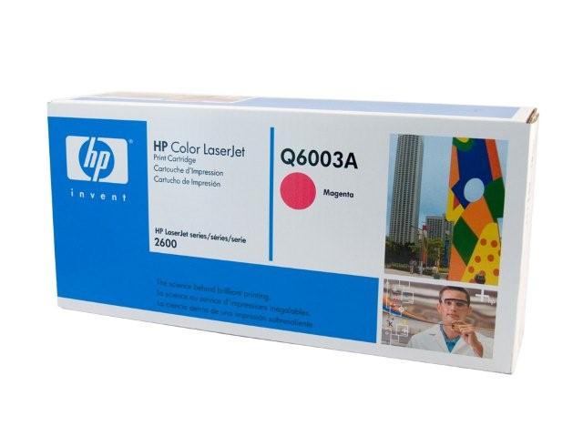1 x Genuine HP Q6003A Magenta Toner Cartridge 124A