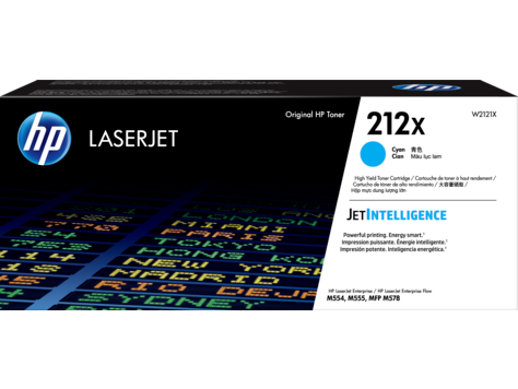 1 x Genuine HP W2121X Cyan Toner Cartridge 212X