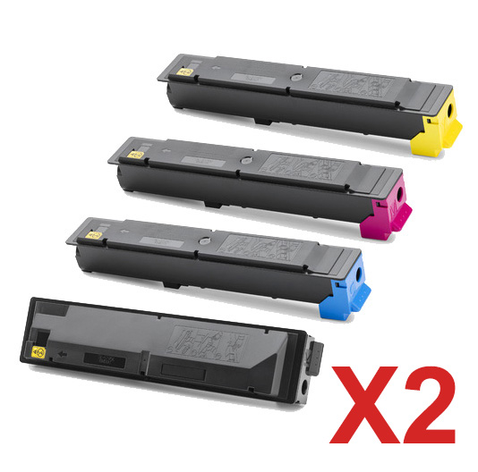 2 Lots of 4 Pack Non-Genuine TK-5209 Toner Cartridge Set for Kyocera TASKAlfa-356ci