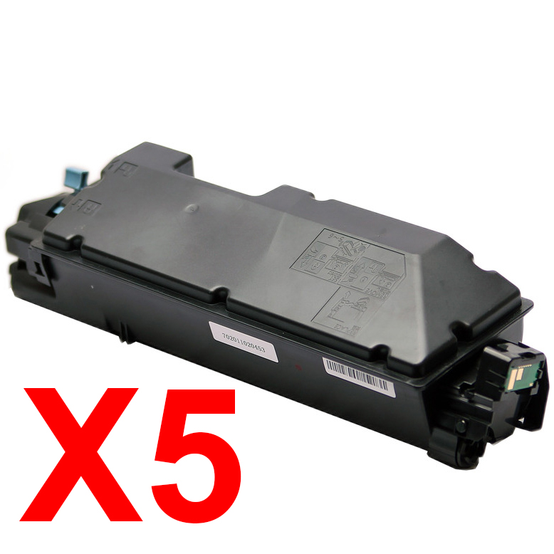 5 x Non-Genuine TK-5349K Black Toner Cartridge for Kyocera TASKAlfa-352ci
