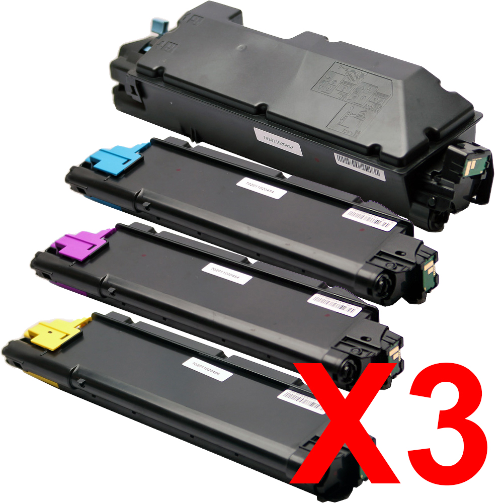 3 Lots of 4 Pack Non-Genuine TK-5349 Toner Cartridge Set for Kyocera TASKAlfa-352ci