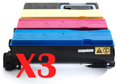 3 Lots of 4 Pack Non-Genuine TK-564 Toner Cartridge Set for Kyocera FS-C5300DN