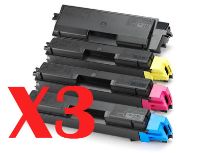 3 Lots of 4 Pack Non-Genuine TK-584 Toner Cartridge Set for Kyocera FS-C5150DN