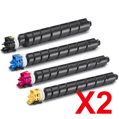 2 Lots of 4 Pack Non-Genuine TK-8519 Toner Cartridge Set for Kyocera TASKAlfa-5052ci 6052ci
