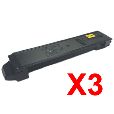 3 x Non-Genuine TK-899K Black Toner Cartridge for Kyocera FS-C8020MFP FS-C8025MFP