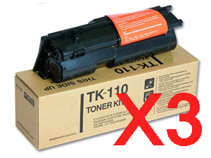 3 x Genuine Kyocera TK-110 Toner Cartridge FS-720 FS-820 FS-920 FS-1016MFP