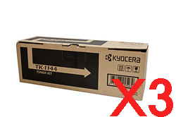 3 x Genuine Kyocera TK-1144 Toner Cartridge FS-1035MFP FS-1135MFP