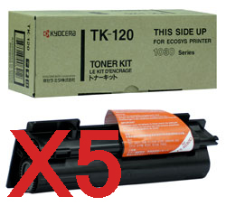 5 x Genuine Kyocera TK-120 Toner Cartridge FS-1030D FS1030D