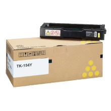 1 x Genuine Kyocera TK-154Y Yellow Toner Cartridge FS-C1020MFP