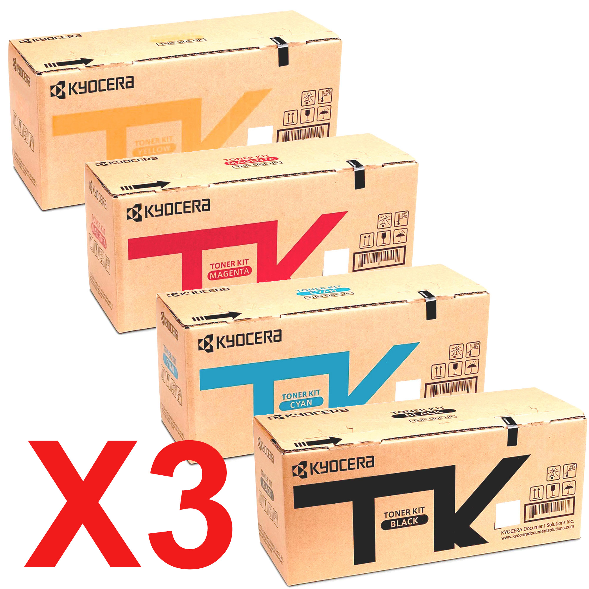 3 Lots of 4 Pack Genuine Kyocera TK-5374 Toner Cartridge Set PA3500 MA3500