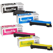 4 Pack Genuine Kyocera TK-554 Toner Cartridge Set FS-C5200DN
