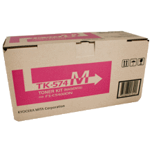 1 x Genuine Kyocera TK-574M Magenta Toner Cartridge FS-C5400DN