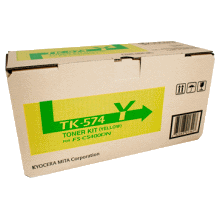 1 x Genuine Kyocera TK-574Y Yellow Toner Cartridge FS-C5400DN