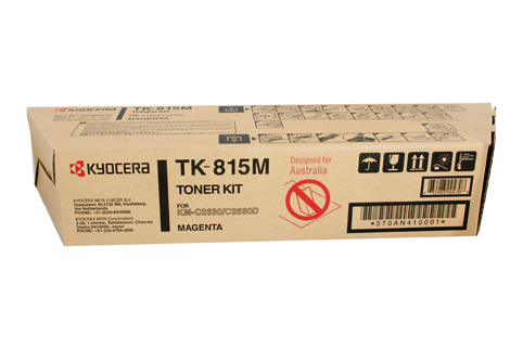 1 x Genuine Kyocera TK-815M Magenta Toner Cartridge KM-C2630D