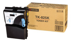 1 x Genuine Kyocera TK-825K Black Toner Cartridge KM-C2520 KM-C3225