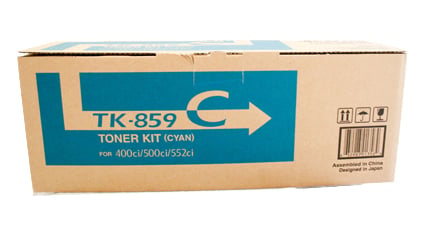 1 x Genuine Kyocera TK-859C Cyan Toner Cartridge TASKAlfa-400ci 500ci