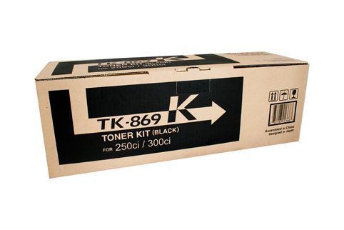 1 x Genuine Kyocera TK-869K Black Toner Cartridge TASKalfa-250ci 350ci