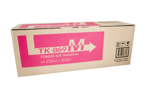1 x Genuine Kyocera TK-869M Magenta Toner Cartridge TASKalfa-250ci 350ci