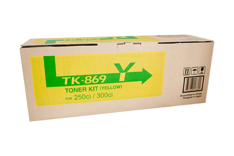 1 x Genuine Kyocera TK-869Y Yellow Toner Cartridge TASKalfa-250ci 350ci