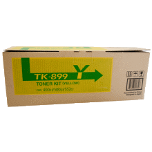 1 x Genuine Kyocera TK-899Y Yellow Toner Cartridge FS-C8020MFP FS-C8025MFP