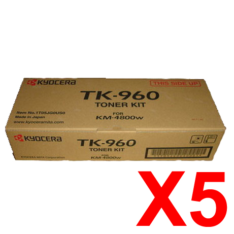 5 x Genuine Kyocera TK-960 Toner Cartridge KM4800