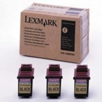 1 x Genuine Lexmark #75 Black Ink Cartridge Tri Pack High Yield 15M0100