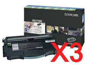 3 x Genuine Lexmark E120 E120N Toner Cartridge Return Program