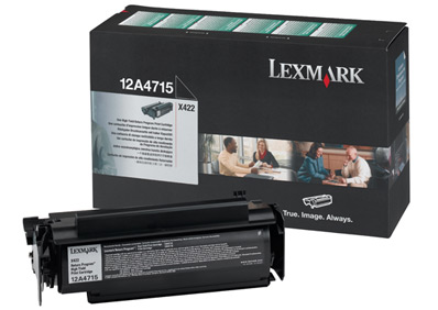 1 x Genuine Lexmark X422 Toner Cartridge High Yield Return Program