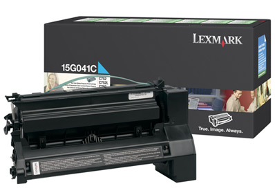 1 x Genuine Lexmark C752 C760 C762 X762 Cyan Toner Cartridge Return Program