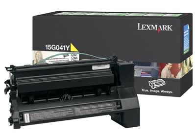 1 x Genuine Lexmark C752 C760 C762 X762 Yellow Toner Cartridge Return Program