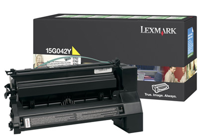 1 x Genuine Lexmark C752 C760 C762 X762 Yellow Toner Cartridge High Yield Return Program