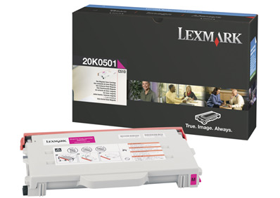 1 x Genuine Lexmark C510 Magenta Toner Cartridge