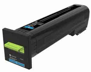 1 x Genuine Lexmark CS820 CX825 CX860 72K60C Cyan Toner Cartridge Return Program