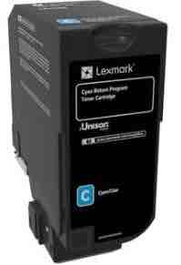 1 x Genuine Lexmark CS725 CX725 74C60C Cyan Toner Cartridge Return Program