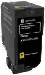 1 x Genuine Lexmark CS725 CX725 74C60Y Yellow Toner Cartridge Return Program