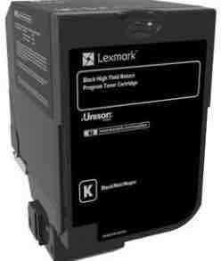 1 x Genuine Lexmark CS725 74C6HK Black Toner Cartridge High Yield Return Program