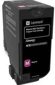 1 x Genuine Lexmark CS725 74C6HM Magenta Toner Cartridge High Yield Return Program