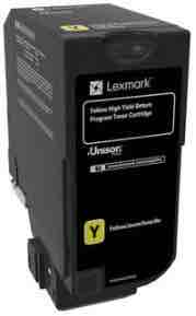 1 x Genuine Lexmark CS725 74C6HY Yellow Toner Cartridge High Yield Return Program