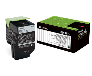 1 x Genuine Lexmark CX310 CX410 CX510 808K Black Toner Cartridge Return Program