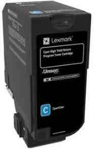 1 x Genuine Lexmark CX725 84C6HC Cyan Toner Cartridge High Yield Return Program