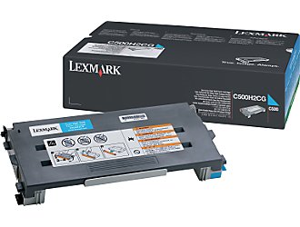 1 x Genuine Lexmark C500 X500 X502 Cyan Toner Cartridge High Yield
