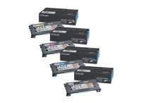4 Pack Genuine Lexmark C500 X500 X502 Toner Cartridge Set High Yield