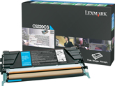 1 x Genuine Lexmark C522 C524 C532 C534 Cyan Toner Cartridge Standard Yield Return Program