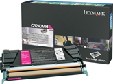 1 x Genuine Lexmark C524 C532 C534 Magenta Toner Cartridge High Yield Return Program