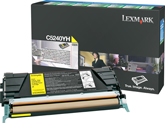 1 x Genuine Lexmark C524 C532 C534 Yellow Toner Cartridge High Yield Return Program
