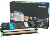 1 x Genuine Lexmark C534 Cyan Toner Cartridge Extra High Yield Return Program