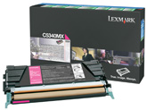 1 x Genuine Lexmark C534 Magenta Toner Cartridge Extra High Yield Return Program