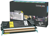 1 x Genuine Lexmark C534 Yellow Toner Cartridge Extra High Yield Return Program