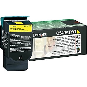1 x Genuine Lexmark C540 C543 C544 C546 X543 X544 X546 X548 Yellow Toner Cartridge Return Program