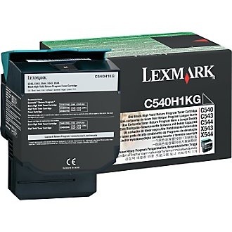 1 x Genuine Lexmark C540 C543 C544 C546 X543 X544 X546 X548 Black Toner Cartridge High Yield Return Program